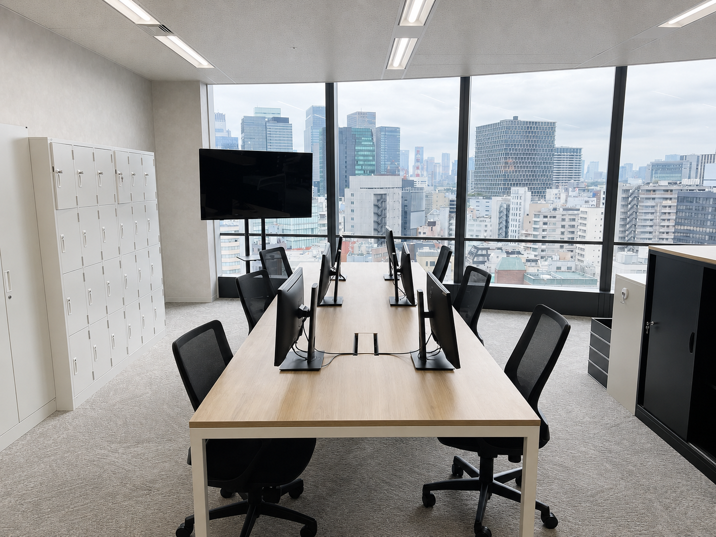 株式会社U’plan東京オフィスの執務スペース